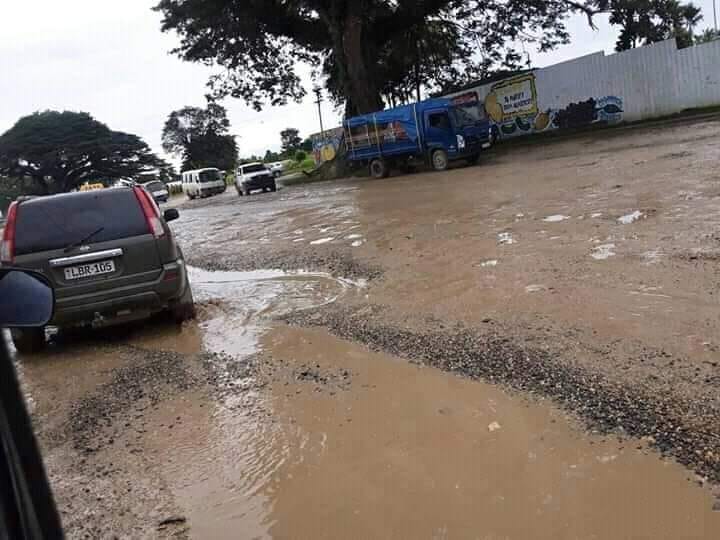 Bad Road condition in Madang